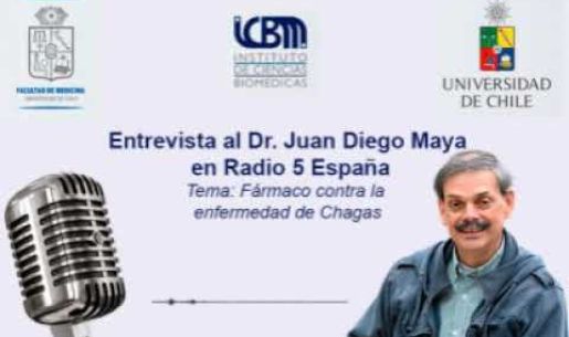 Entrevista al Dr. Juan Diego Maya en Radio 5 España: “Potencial fármaco contra la enfermedad de Chagas”