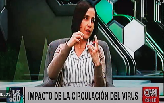 Entrevista a Dra. Mónica Acevedo en CNN Chile, sobre reconocimiento hecho por la revista Nature relacionado a la detección de anticuerpos neutralizantes