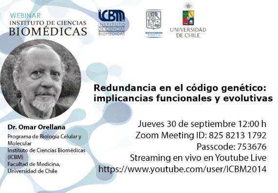 Webinar: Redundancia en el código genético: implicancias funcionales y evolutivas