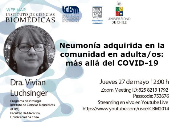 Webinar: Neumonía adquirida en la comunidad en adulta/os: más allá del COVID-19