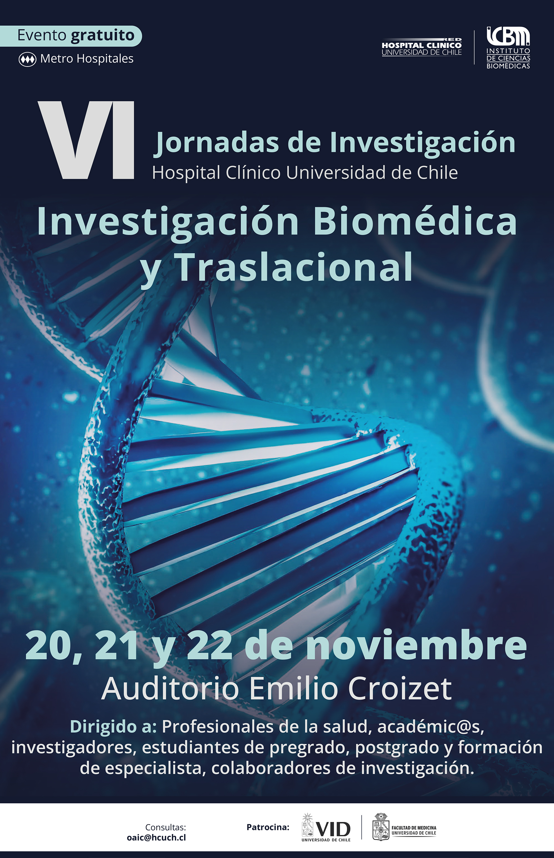 VI Jornadas de Investigación HCUCH -ICBM